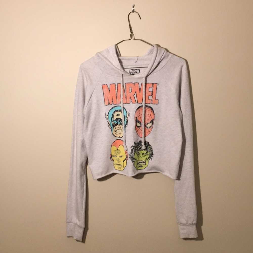 Marvel Cropped Hoodie